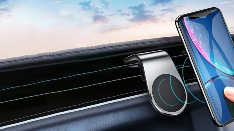 Support magnétique pour smartphone