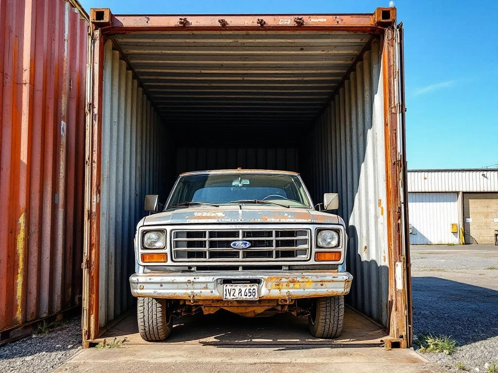 Un homme enferme son Ford Ranger dans un conteneur pendant 20 ans