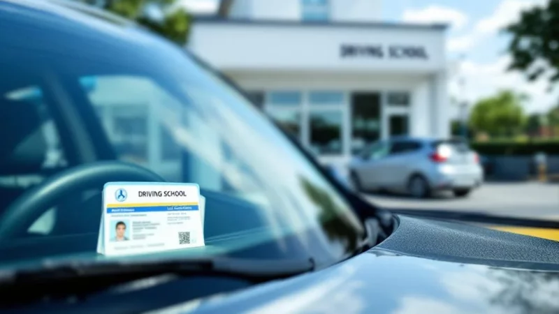 Une Conductrice sans permis au volant d’une voiture d’auto-école !!!