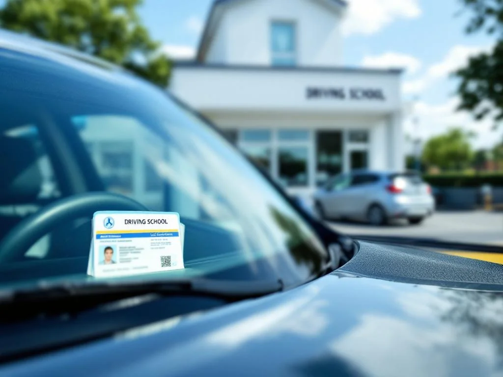 Une Conductrice sans permis au volant d’une voiture d’auto-école !!!