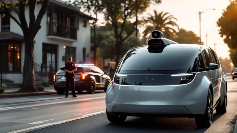 Une voiture autonome arrêtée par la police sans conducteur en Californie