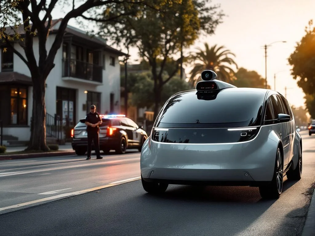Une voiture autonome arrêtée par la police sans conducteur en Californie
