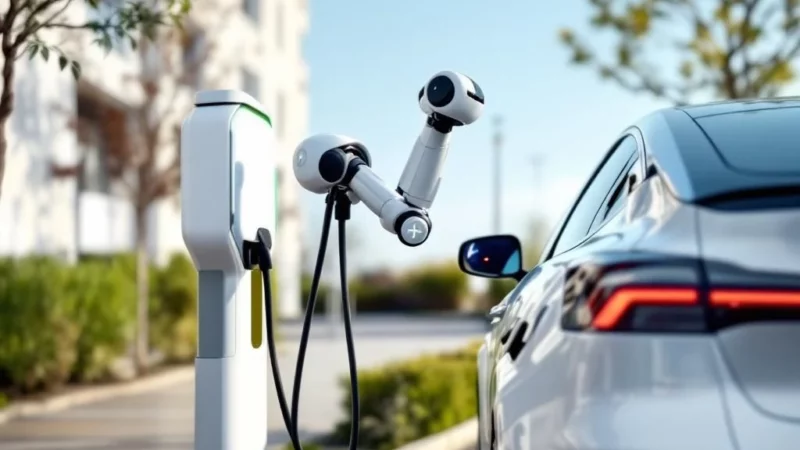 Recharge de voitures électriques : des robots autonomes révolutionnent la borne