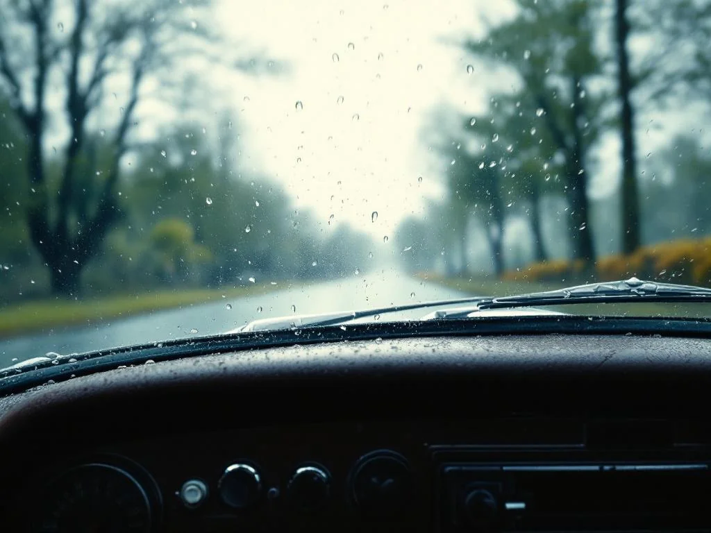 Sans essuie-glaces : comment les conducteurs du passé affrontaient la pluie