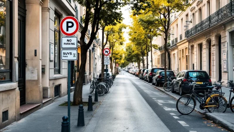 SUV interdits de stationner à Paris, la ville en pleine polémique