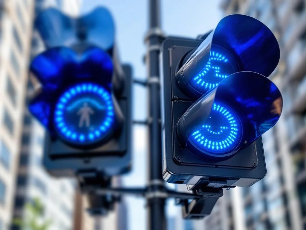 Découverte aux États-Unis : des lumières bleues révolutionnent la circulation