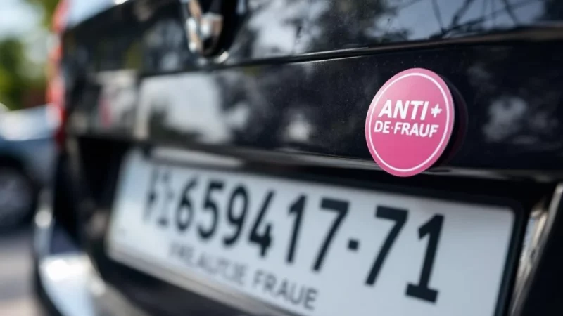 Véhicules en France :Nouvelle plaque rose anti-fraude dès 2026
