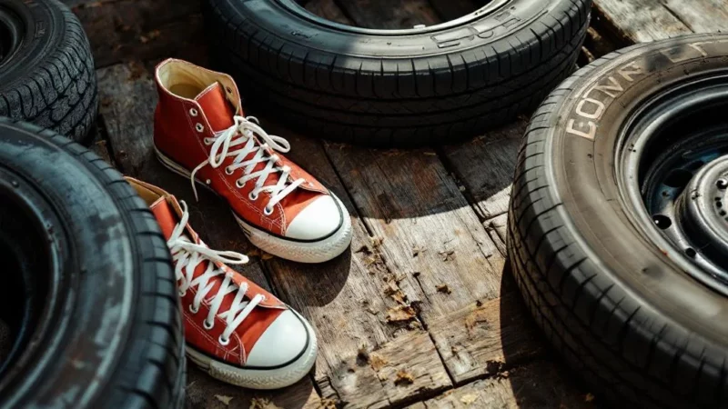 Converse : de la chaussure aux pneus, une histoire surprenante