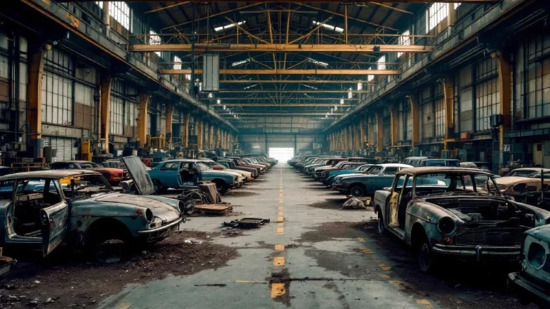 Crise historique dans l&rsquo;industrie auto britannique : la production chute lourdement