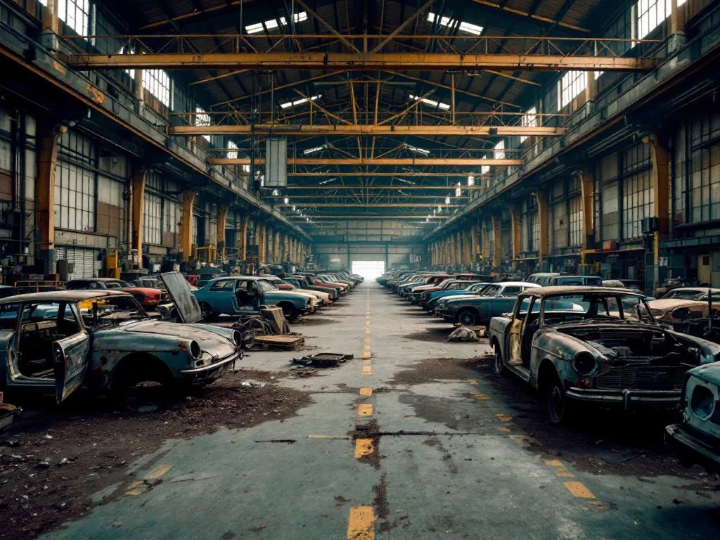 Crise historique dans l&rsquo;industrie auto britannique : la production chute lourdement