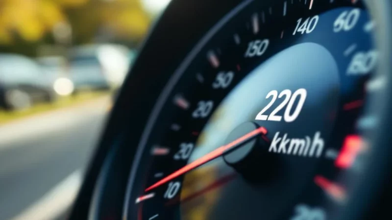 Un automobiliste Flashé a 220 Km/h