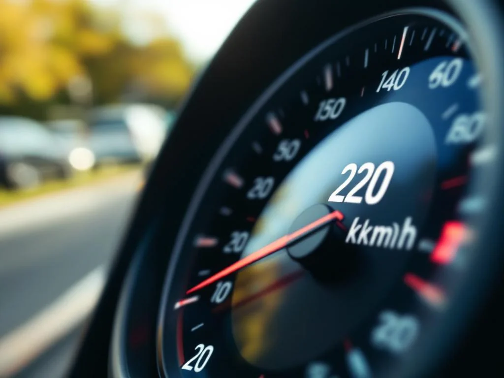 Un automobiliste Flashé a 220 Km/h