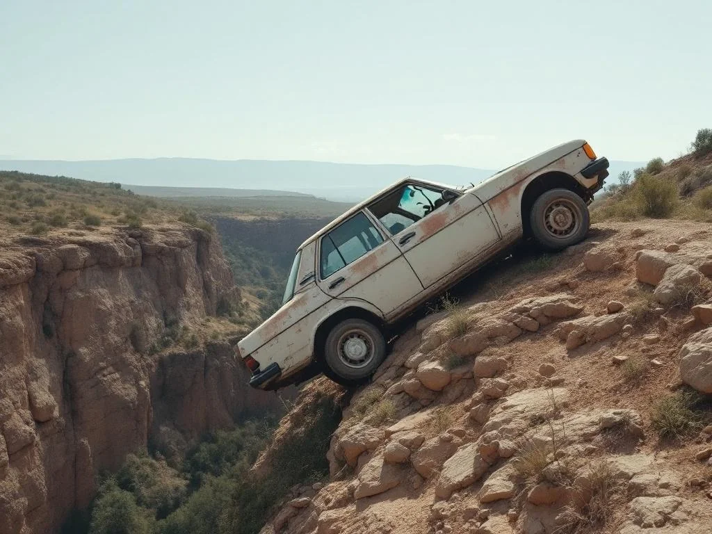 Fraude d’assurance : un homme jette sa voiture dans un ravin pour 14 425 €