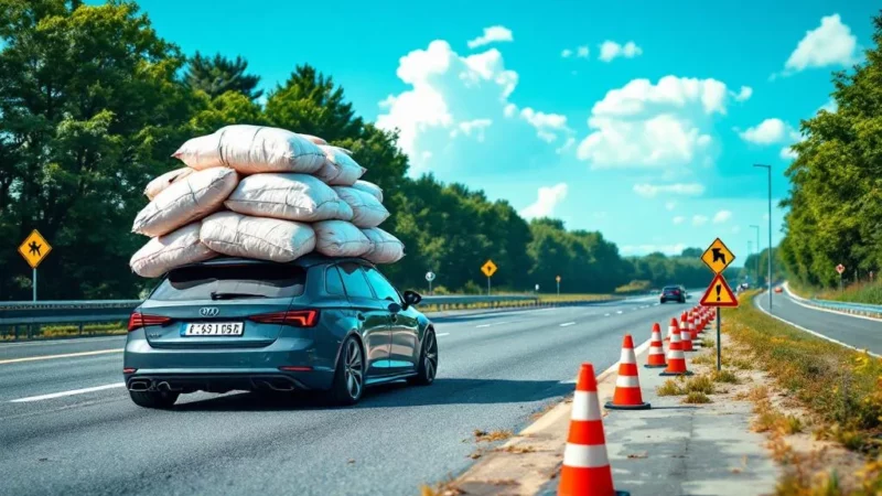 Une Famille arrêtée avec 355kg en trop sur l’autoroute