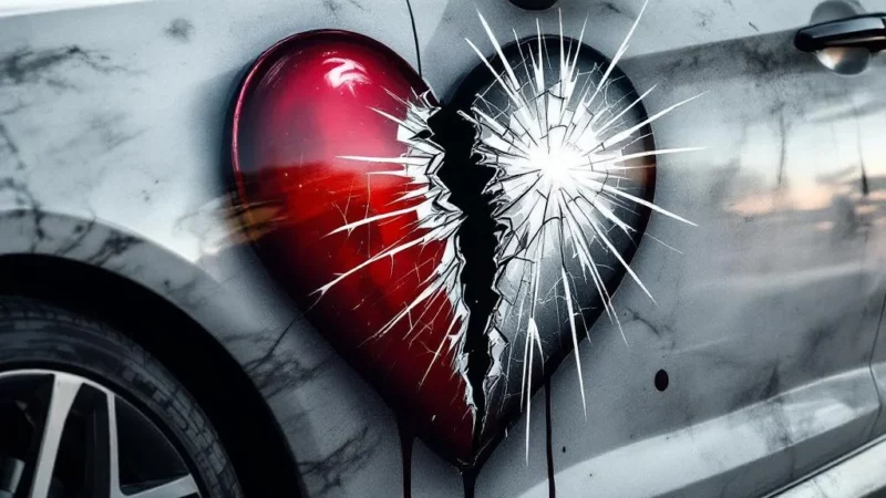 Vengeance choc : elle peint un « infidèle » géant sur sa voiture