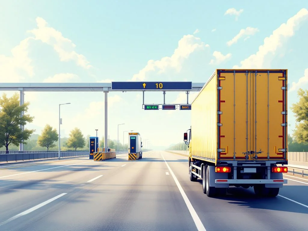 Chauffeur de poids lourd vole le péage et doit payer 11 700 € sur place