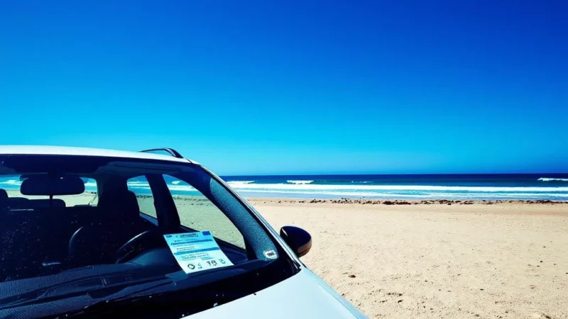 Stationné sur la plage en Espagne : une amende de 6 000 euros surprise