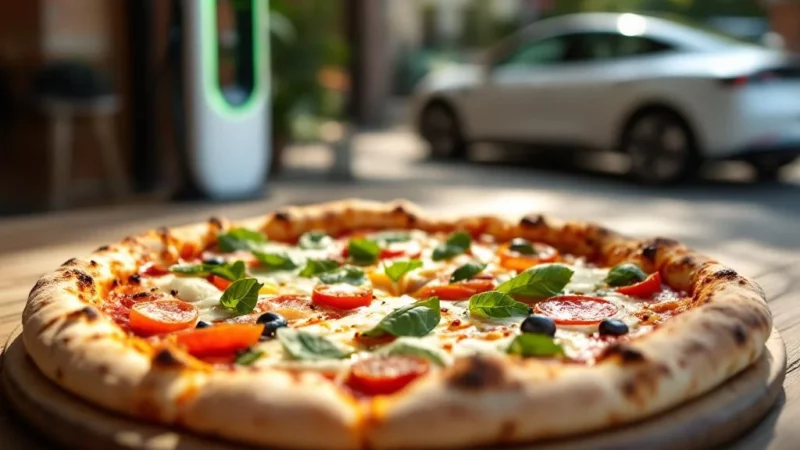 Une pizza achetée et voilà une voiture électrique gagnée