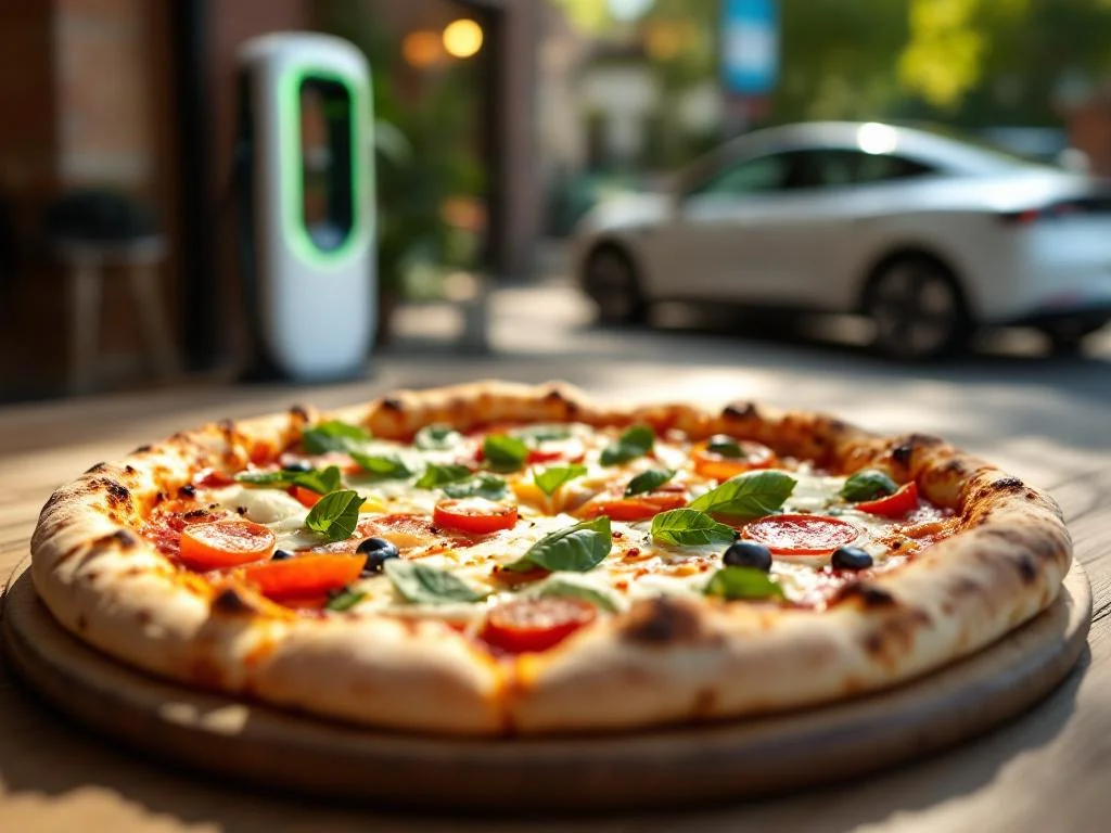 Une pizza achetée et voilà une voiture électrique gagnée