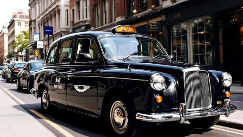 Aston Martin en procès pour son logo sur les taxis londoniens