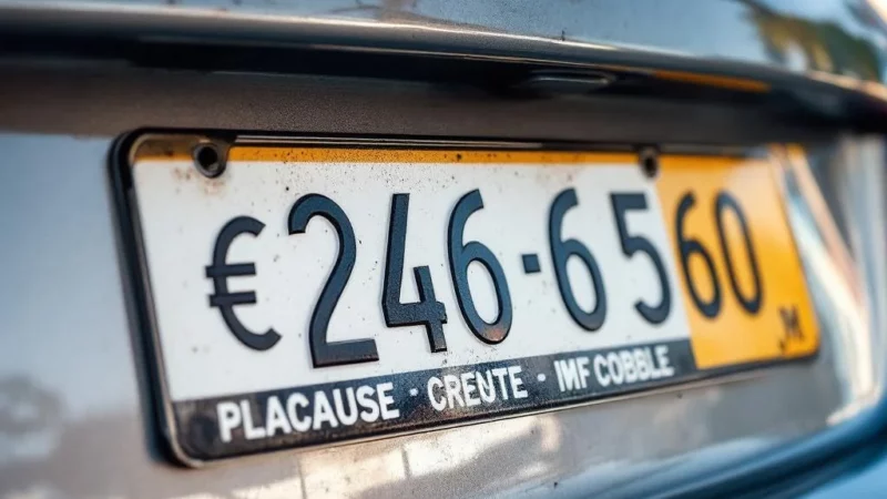 Ces plaques d’immatriculation qui coûtent une fortune et font scandale