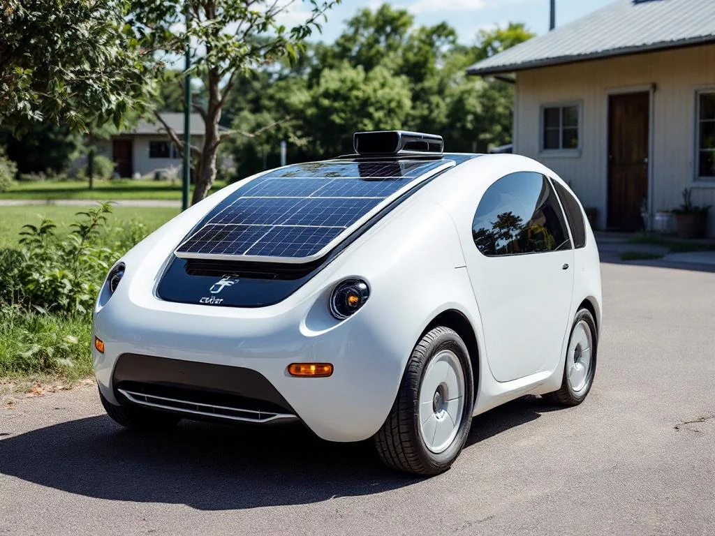 Il a fabriqué une voiture électrique solaire maison qui roule sans se brancher
