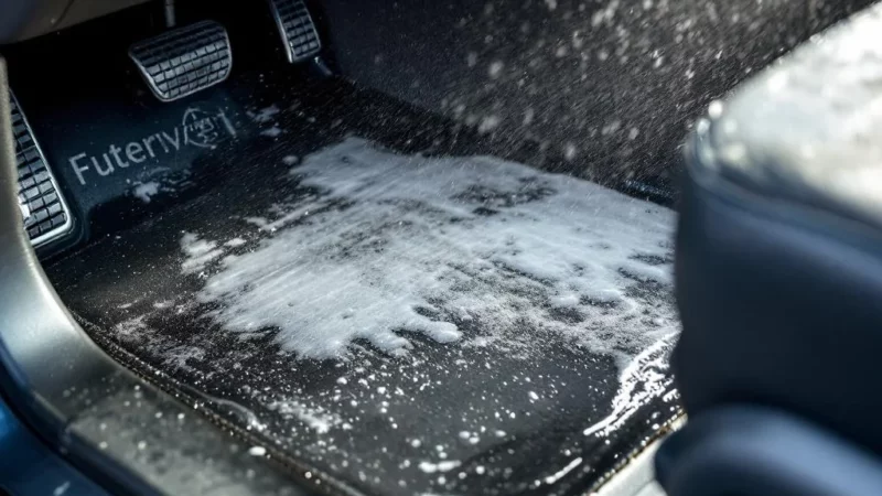 Ne nettoyez pas vos tapis de voiture avec un Kärcher! Danger