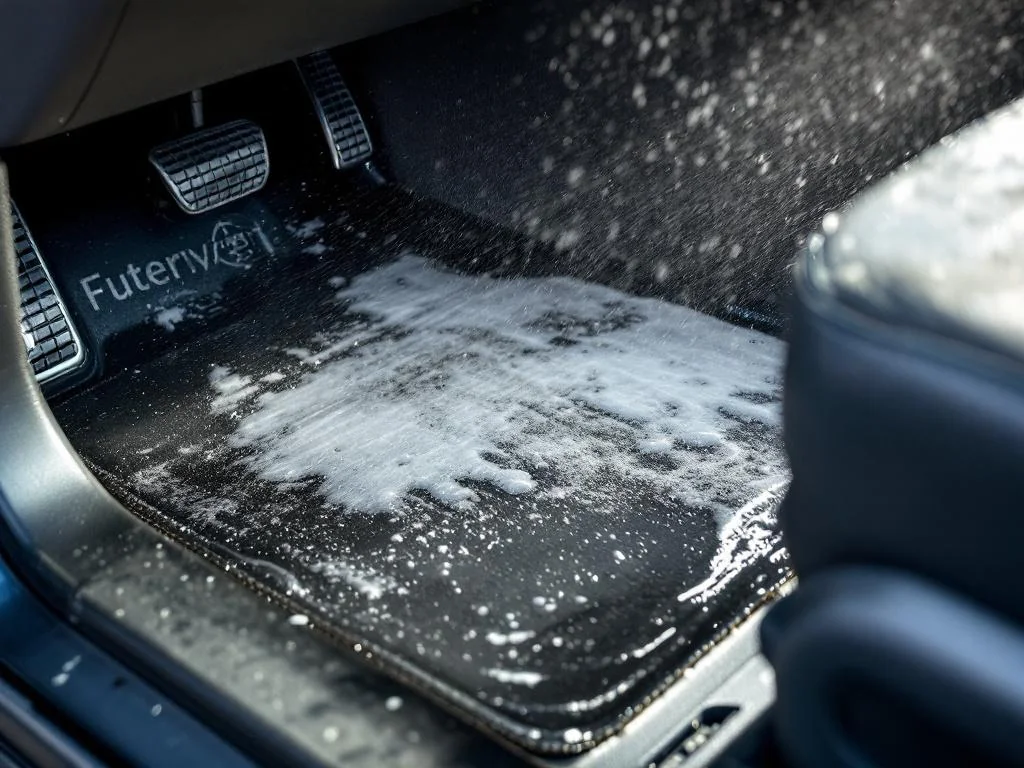 Ne nettoyez pas vos tapis de voiture avec un Kärcher! Danger