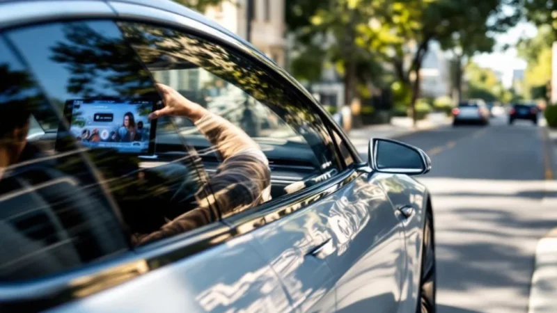 Tesla : un conducteur regardant Netflix au volant surpris par la police