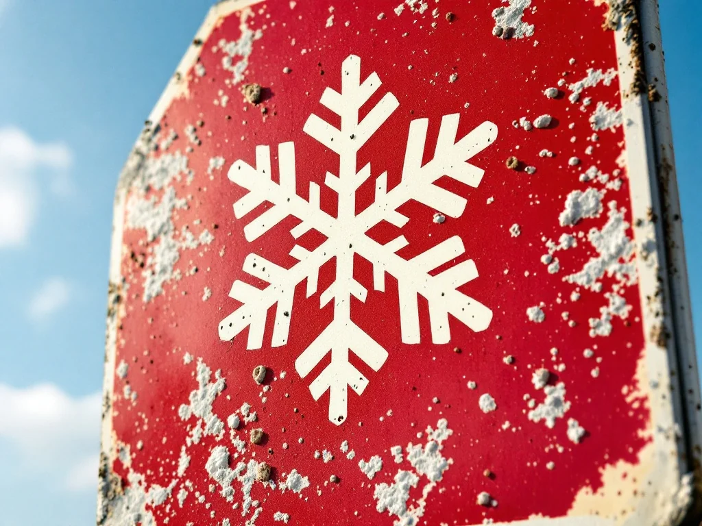 Ces panneaux rouges à flocons : le secret méconnu des autoroutes françaises