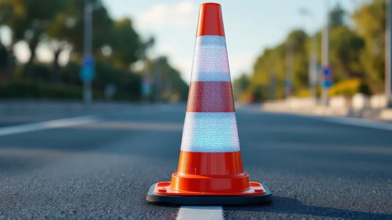 Des cônes connectés révolutionnent la route en Espagne