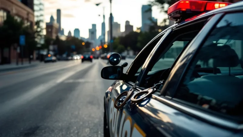 Évasion de folie : un homme menotté prend le volant d&rsquo;une voiture de police à Dallas