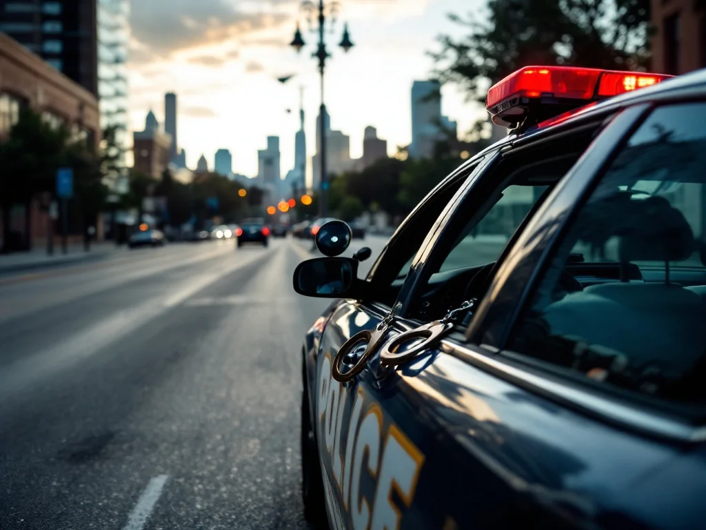 Évasion de folie : un homme menotté prend le volant d&rsquo;une voiture de police à Dallas