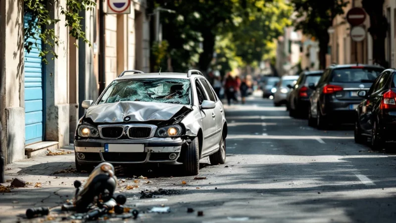 Un Jeune conducteur piqué par une guêpe provoque un accident spectaculaire à Montauban