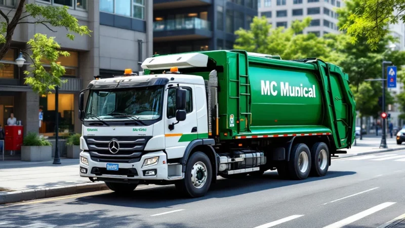 Vienne Vente aux enchères : un camion-poubelle de la mairie à saisir