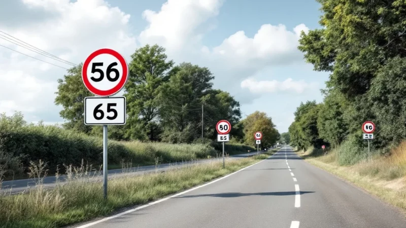 Vitesse en folie : une route sur deux change de limite toutes les 1,3 km