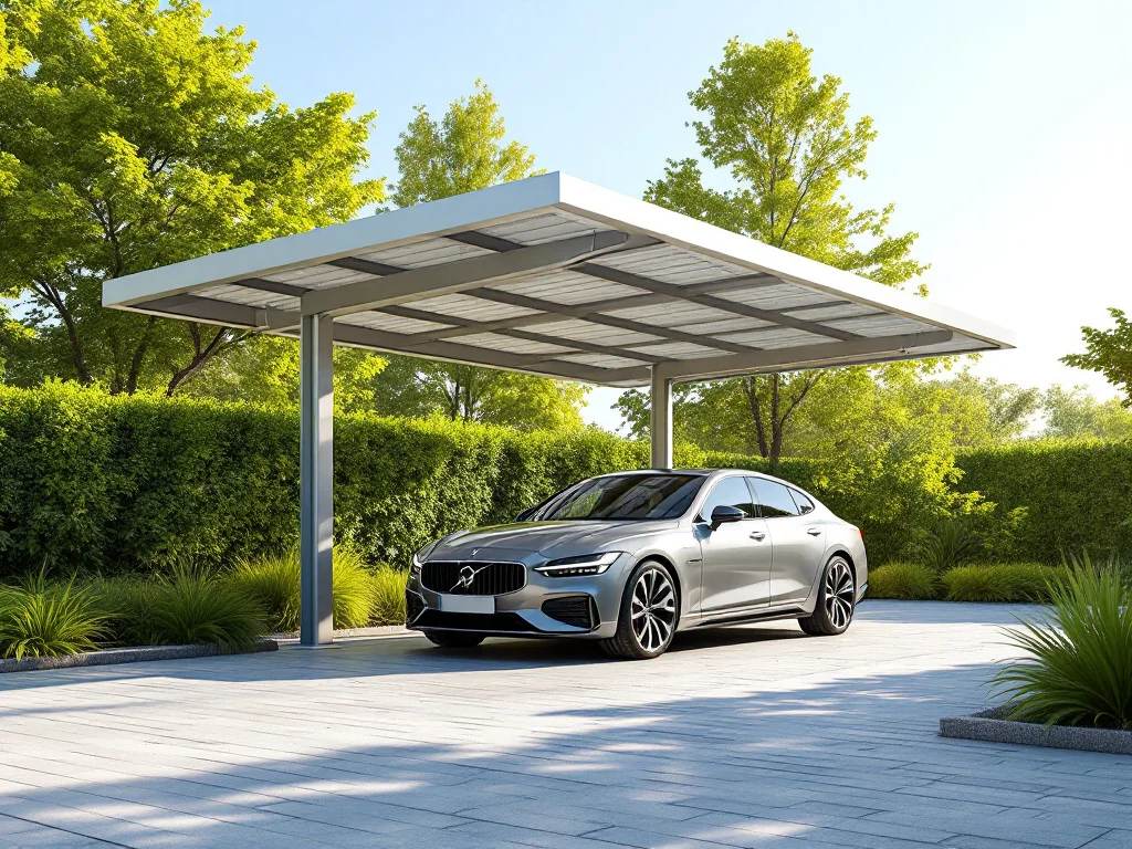 Abri de voiture solaire : l’astuce pour économiser et protéger sa voiture