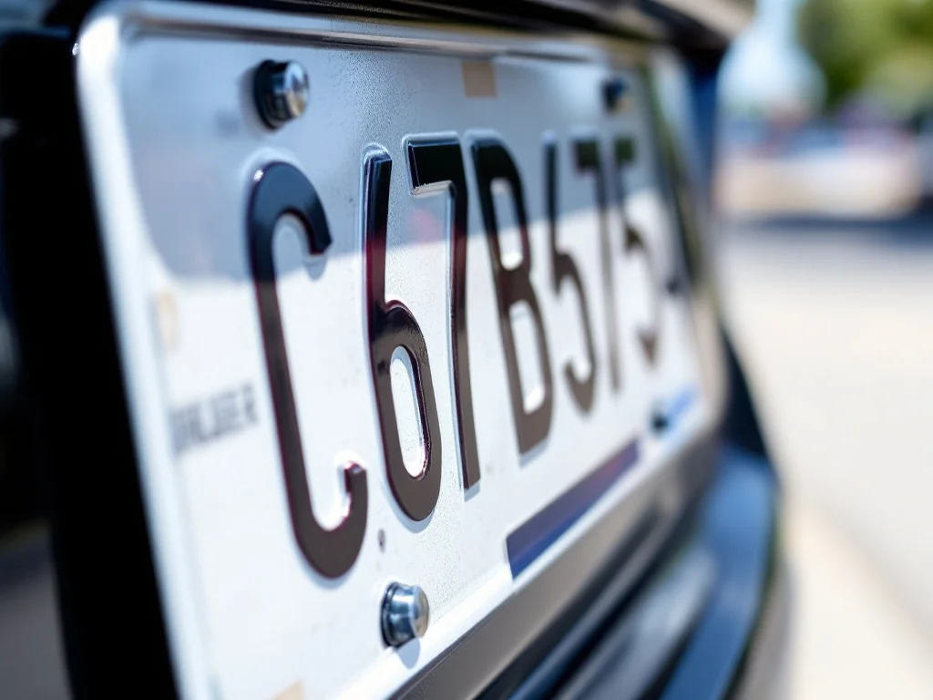 Attention aux autocollants sur votre plaque d&rsquo;immatriculation risques lourds