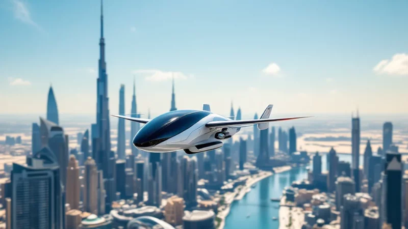 Dubaï lance les taxis volants dès 2026 une révolution urbaine