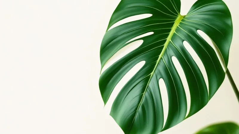 Monstera : pourquoi ses nouvelles feuilles perdent leurs trous et deviennent pleines
