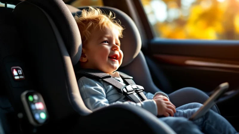 Nouveau clip connecté pour protéger bébé des canicules en voiture
