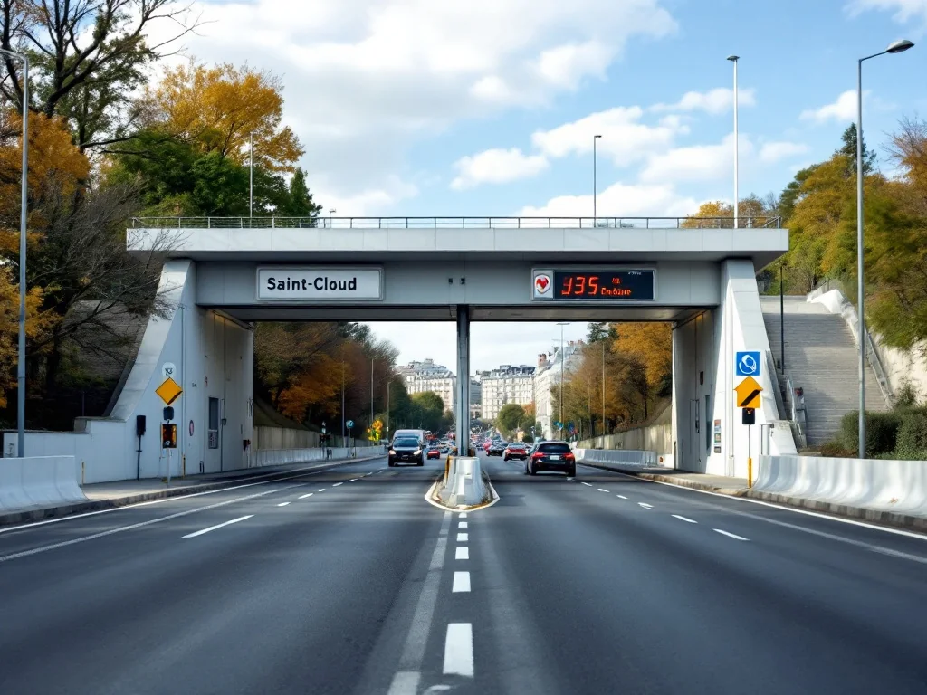 Nouveau coup dur : le tunnel de Saint-Cloud fermé près d’un an
