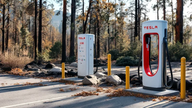 Tesla offre une semaine de recharge gratuite face aux incendies en Gironde