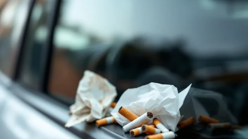 Choc : 25% des Français jettent leurs déchets par la fenêtre en voiture