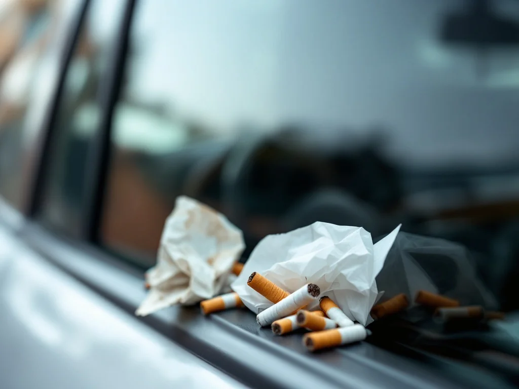 Choc : 25% des Français jettent leurs déchets par la fenêtre en voiture
