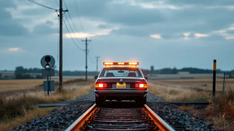 Fatigue au volant : un conducteur bloqué sur la voie ferrée après une sortie de route dramatique
