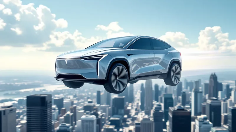 Record incroyable : un SUV électrique traverse le ciel en défiant la gravité