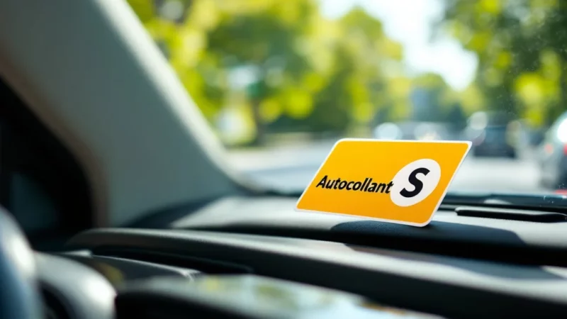 Autocollant S : la nouvelle signalétique pour protéger les conducteurs seniors