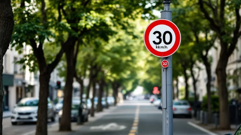 Nouveau radar discret à Paris limite la vitesse à 30 km/h