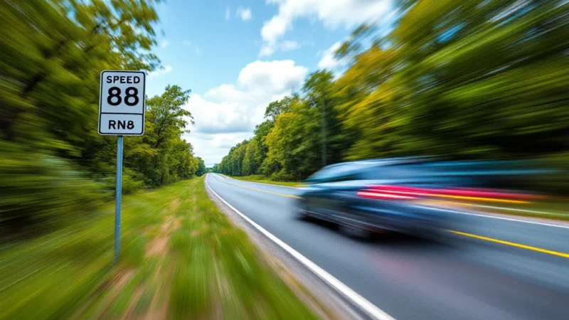 Suspension de vitesse : un homme dépasse la police à toute allure sur la RN88